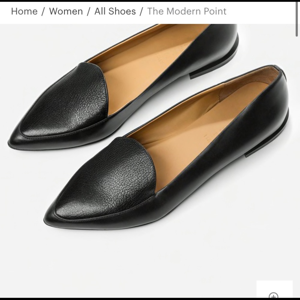 Everlane modern point loafers